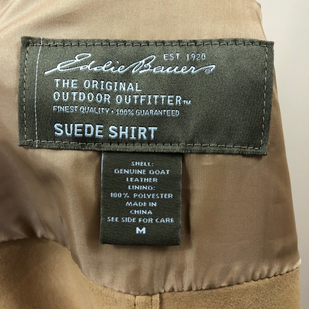 Eddie Bauer Suede Snap Shirt - Picture 8 of 8